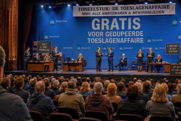 Het Toneelstuk Heet Herstel Met De Gedupeerde Ouder En Ondernemer Als Toeschouwer